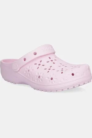 Crocs Pantofle Classic Floral Cut Out Clog dámské, barva, na klínku, 210927-6ZW