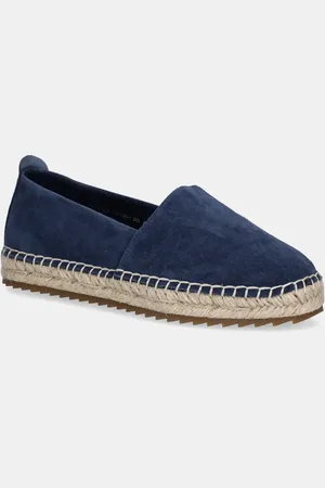 Marc O’ Polo Nubukové espadrilky GEM 6B tmavomodrá barva, 50315613801305