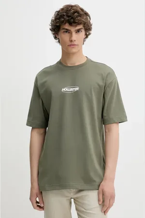 Hollister Tričko pánské, barva, s aplikací, KI323-5272