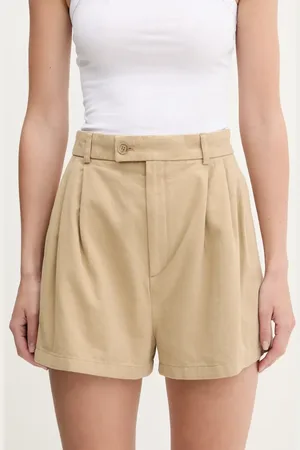 Filippa K Bavlněné šortky dámské, barva, high waist, 31368