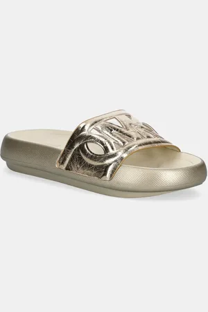 Michael Kors Kožené pantofle Splash dámské, barva, 40R5SPFA1M.740
