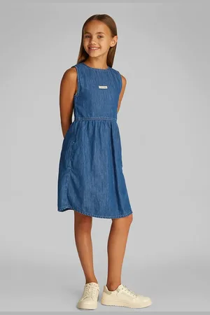 Calvin Klein Šaty tmavomodrá barva, midi, IG0IG02913