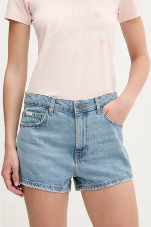 Guess Džínové šortky dámské, barva, high waist, W5GD0Y D5O14