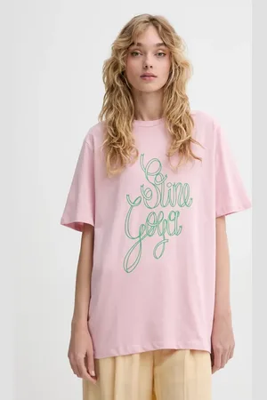 STINE GOYA Bavlněné tričko dámské, barva, SG-SS25-T009-2243P