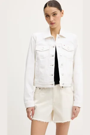 Tommy Hilfiger Džínová bunda barva, přechodná, DW0DW20121