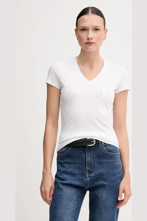 Armani Exchange Bavlněné tričko dámské, barva, XW000529 AF10356