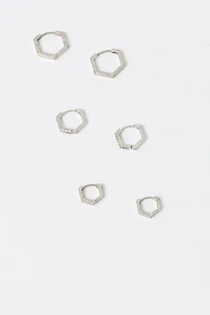 AllSaints Náušnice 3-pack 37527083SLV041