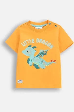 COCCODRILLO Tričko barva, s potiskem, DRAGONS BOY NEWBORN