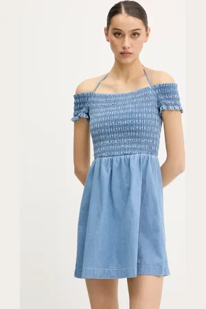 Tommy Hilfiger Džínové šaty barva, mini, DW0DW20677