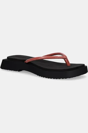 Calvin Klein Žabky SQ LOW WEDGE SANDAL STITCH dámské, barva, na platformě, YW0YW01716