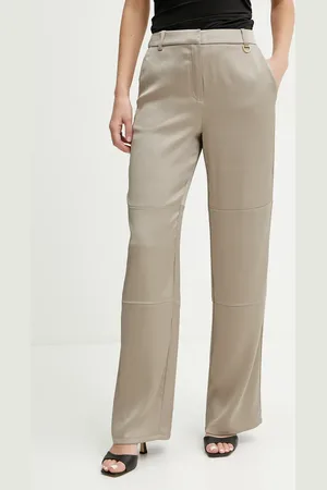 Guess Kalhoty EVA dámské, barva, kapsáče, high waist, 5GGB10 7079A