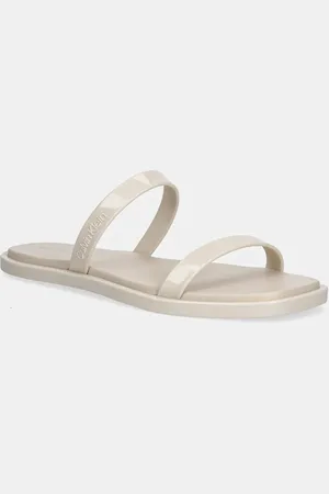Calvin Klein Pantofle DOUBLE BAR SLIDE - JELLY dámské, barva, HW0HW02417