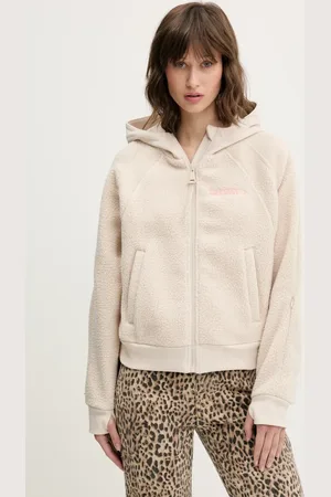 Superdry Fleecová mikina dámská, barva, s kapucí, hladká, W2012288A-7SJ