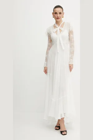 Twin-Set Šaty s příměsí hedvábí barva, maxi, 251TS2091