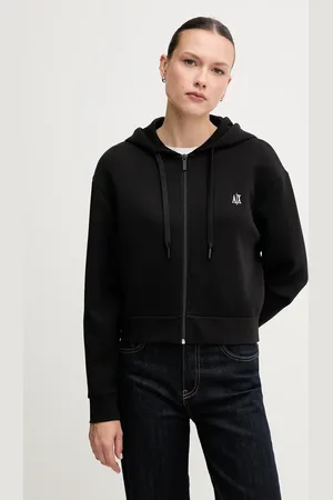 Armani Exchange Mikina dámská, barva, s kapucí, hladká, XW000822 AF10818
