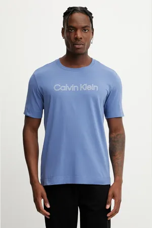 Calvin Klein Tričko pánské, barva, s potiskem, LVGMS5K164