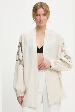ANSWEAR Sako se lnem barva, oversize
