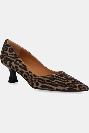 Billi Bi Semišové lodičky Leopardo barva, A8087