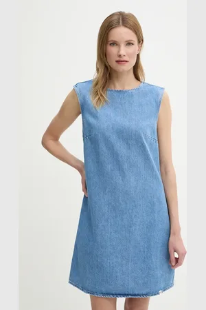 Calvin Klein Džínové šaty barva, mini, J20J225170