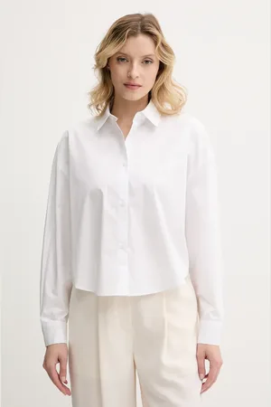 Armani Exchange Bavlněná košile dámská, barva, relaxed, s klasickým límcem, XW001180 AF12812