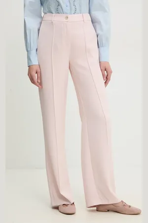 ANSWEAR Kalhoty dámské, barva, široké, high waist