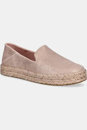 TOMS Espadrilky PALE ROSE METALLIC SUEDE barva, 10021868