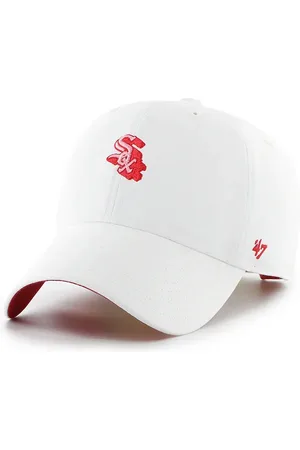 47 Brand Bavlněná baseballová čepice MLB Chicago White Sox barva, hladká, B-CHPCU06GWS-WH
