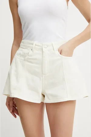 Armani Exchange Džínové šortky dámské, barva, high waist, XW000134 AF12858