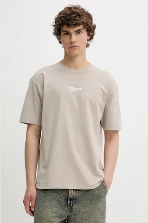 Hollister Bavlněné tričko pánské, barva, s aplikací, KI323-5007