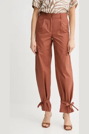 Guess Bavlněné kalhoty PAT dámské, barva, high waist, 5GGB20 7315A