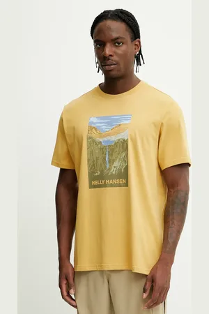 Helly Hansen Bavlněné tričko MASSIF GRAPHIC pánské, barva, s potiskem, 54600