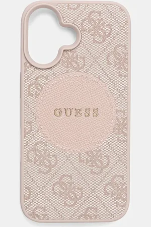 Guess Obal na telefon iPhone 16 barva, GUHMP16SP4PGRSGP