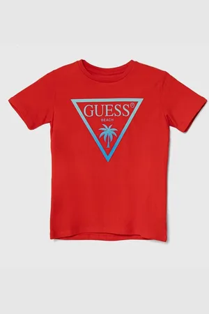 Guess Dětské tričko barva, s potiskem