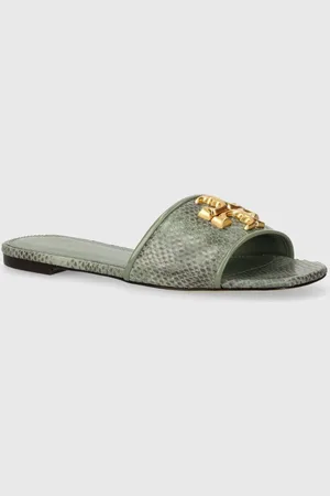 Tory Burch Kožené pantofle Eleanor Slide dámské, barva, 155132.300