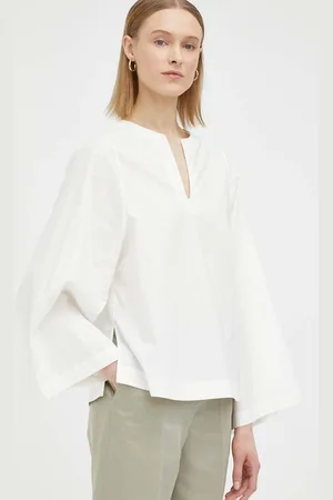 By Malene Birger Bavlněná halenka Kamill dámská, barva, hladká