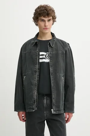 Maison Margiela Džínová bunda barva, přechodná, oversize, SH0AM0041