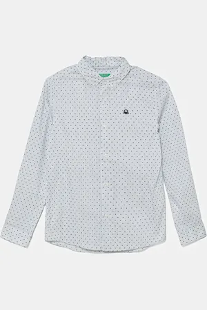 Benetton Dětská košile bílá barva