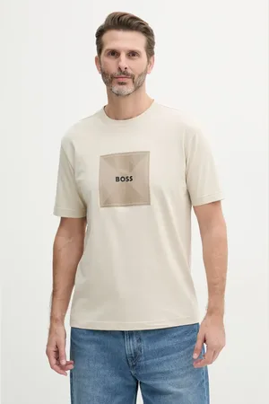 HUGO BOSS Bavlněné tričko barva, s potiskem, 50538096