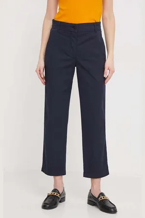 Tommy Hilfiger Kalhoty dámské, jednoduché, high waist, WW0WW41352