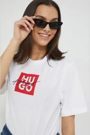 HUGO BOSS Bavlněné tričko barva, 50485373