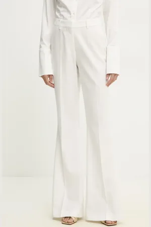 ANSWEAR Oblekové kalhoty s nohavicemi do zvonu barva, zvony, high waist