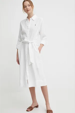 Ralph Lauren Lněné šaty barva, mini, 211943992