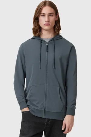 AllSaints Bavlněná mikina BRACE pánská, barva, s kapucí, hladká, M032JB
