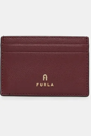 Furla Kožené pouzdro na karty vínová barva, WP00305 ARE000 26700