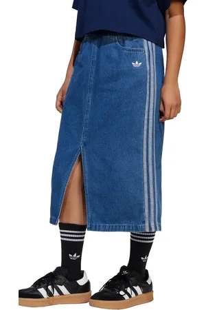adidas Dětská riflová sukně barva, midi, JC7879