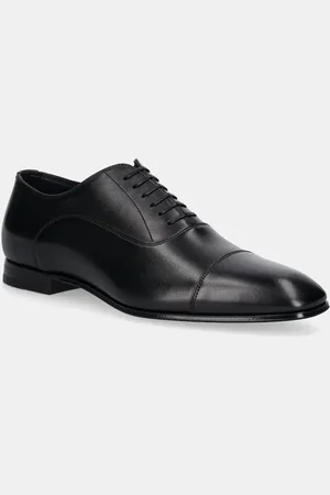HUGO BOSS Kožené polobotky Quillon pánské, barva, 50546774