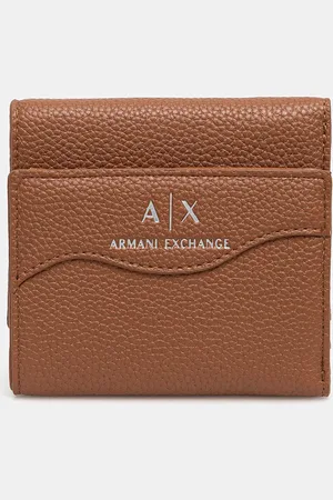 Armani Exchange Peněženka dámská, šedá barva