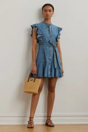 Ralph Lauren Bavlněné šaty barva, mini, 200963899