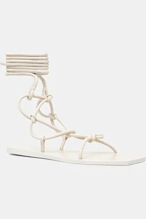 Rick Owens Kožené sandály Penta dámské, barva, LI01E4808