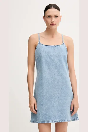 Calvin Klein Džínové šaty barva, mini, J20J225173
